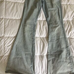Women's Light Blue Flared Jeans
